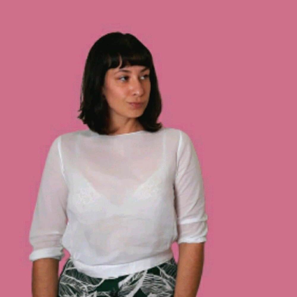 HANDMADE THIN COTTON WHITE BLOUSE